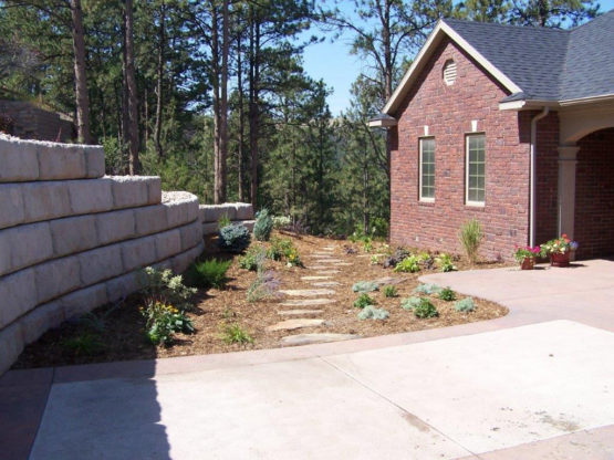 Landscaping Project - Pathway, Mulch, Plants and Drip System